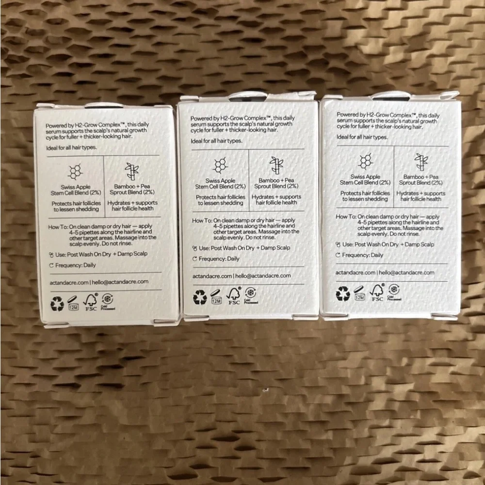 Act+Acre Cold Processed Stem Sell
Scalp Serum Lot Of 3 /0.5oz each - Picture 3 of 3